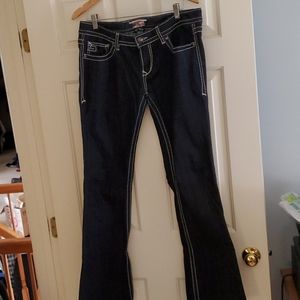 Express Rerock barely boot jeans sz 31